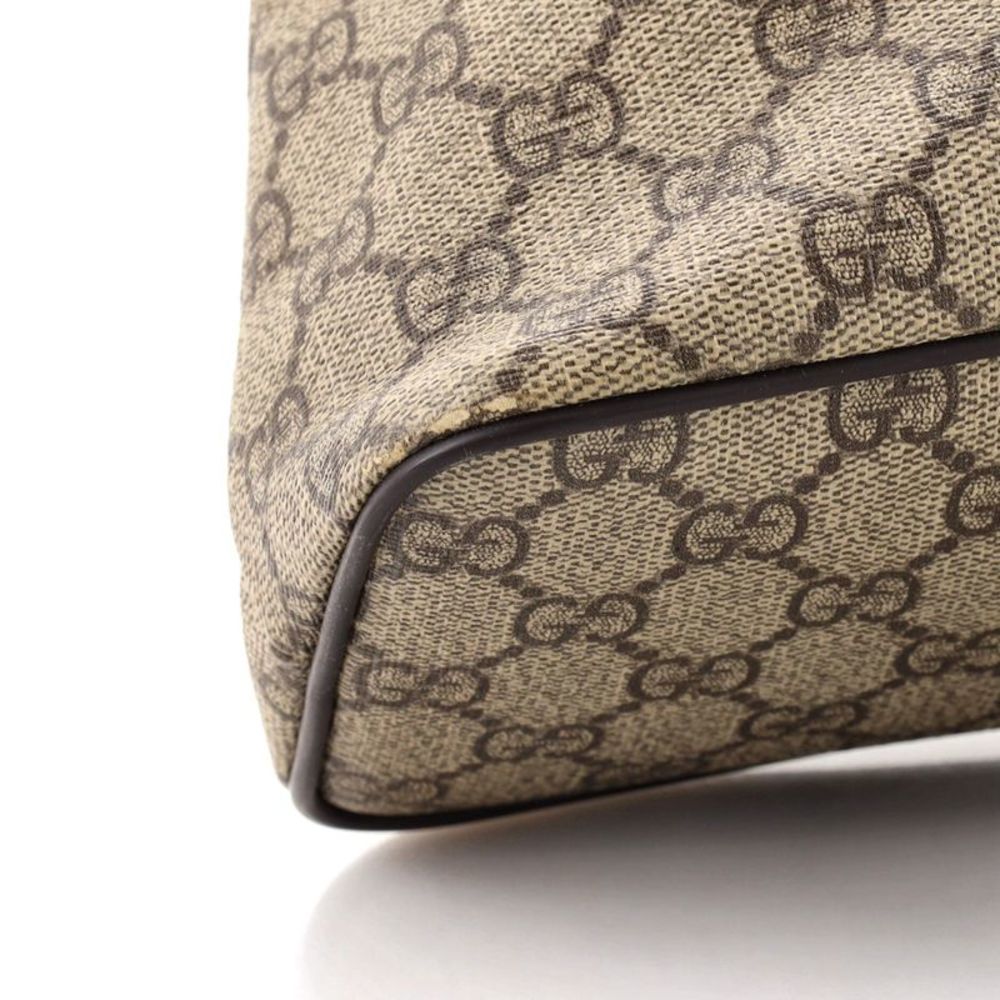 Gucci Convertible Zip Tote GG Coated Canvas Small Brown - Picture 6 of 10